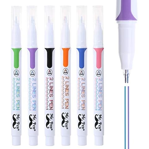 Mr. Pen- Retractable Gel Pens, 6 Pack, Morandi Barrels, Black Gel Pens,  Fast Dry