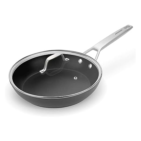 MsMk 3.5 Quart Deep Non Stick Frying Pan, Stay-Cool Handle, Burnt