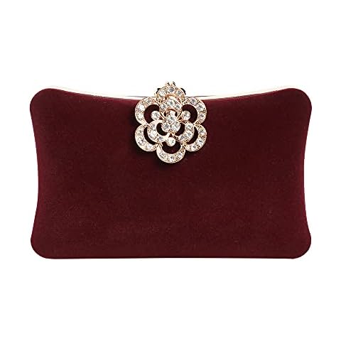Luxury Ivory Velvet Clutch Bag Hand Embroidered with Red Flowers, Designer Evening Clutch bag,OOAK Floral handbag,wedding clutch,party Purse