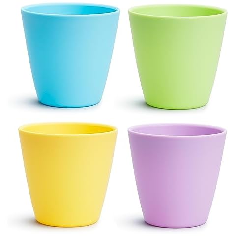 Munchkin Multi Open Training Toddler Cups 8 Ounce 4 Pack 4 Count (Pack of 1)
