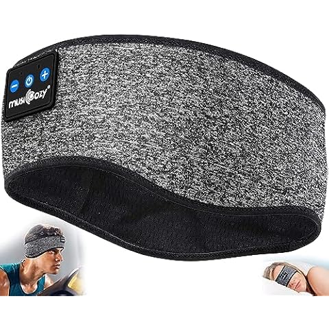 MUSICOZY Sleep Headphones 3D Bluetooth 5.2 Headband Sleeping Headphones,  Wireless Music Eye Sleep Mask Earbuds for Side Sleepers Cool Tech Gadgets  Unique Gifts, Built-in Ultra Soft Thin Speakers 