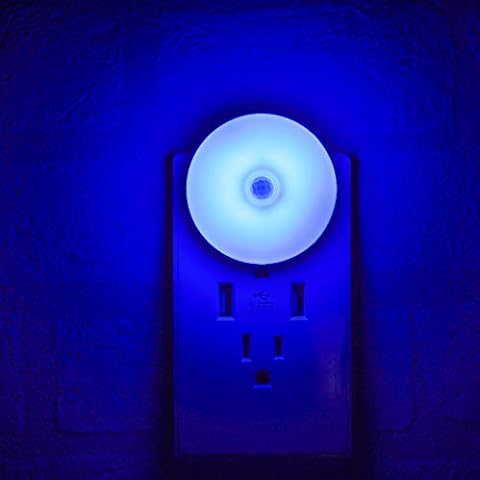 myCozyLite Motion Sensor Night Light, Blue Night Light Plug into Wall, LED  Night Light Motion Sensing, Energy Efficient, Slim, Night Light for
