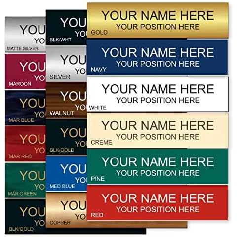 Nameplates & Desk Tapes