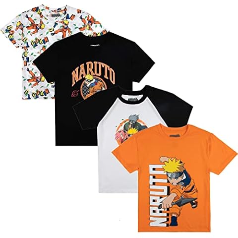  Dragon Ball Z Characters Crew Neck Short Sleeve 4pk Boy's  Tees-Small Multicolored: Clothing, Shoes & Jewelry