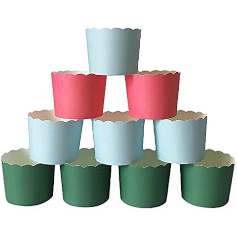 Evelots Teacup Silicone Cupcake Liners 24 Pc Set Oven Safe Baking