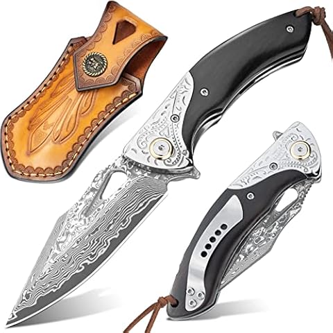 Bmk-1015 Hestia Damascus Pocket Knives Blue Ruby Gem diamond