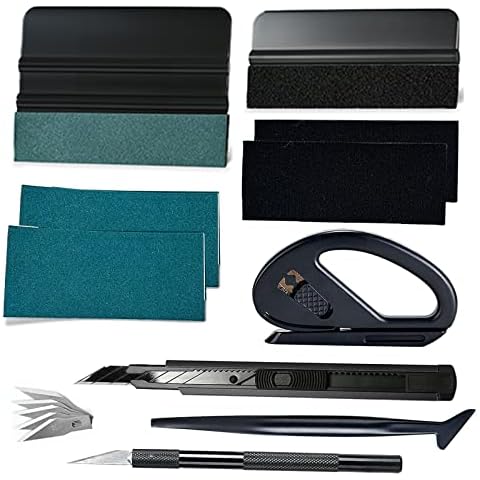  NEWISHTOOL Vinyl Wrap Tool Kit with Heat Gun for Vinyl, Vinyl  Wrap Tools Car Wrap Kit Felt Squeegee, Tucking Squeegee, Gloves, Magnets  Holder Wrap Tools Window Tint Tools for Car Film