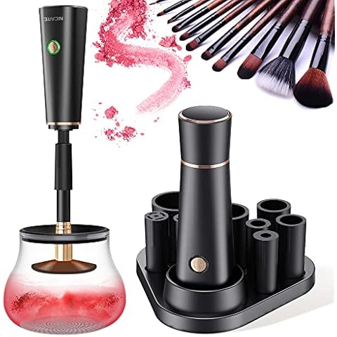 UpgradedMakeup Brush Cleaner, Electric Make Up Spinning Dryer, Super-Fast  Automatic Spinner Machine, Battery Operated, Pink