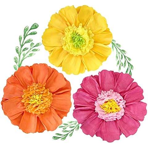  Nicrolandee 24'' 6 Pack/Set Large Tissue Paper Flowers