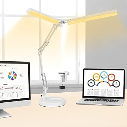 NOEVSBIG Magnifying Lamp with Light, 3 Adjustable LED 10 Large