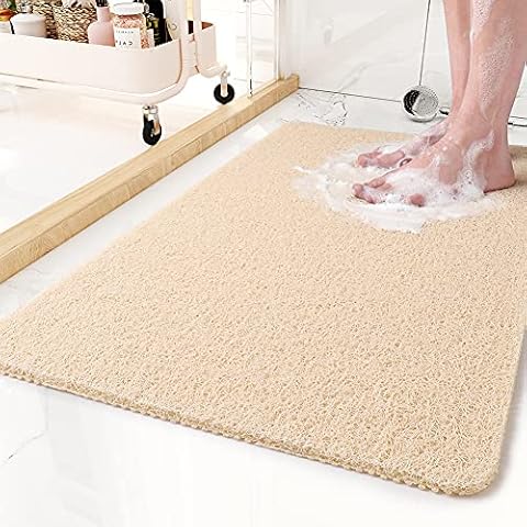 SlipX Solutions Power Grip Extra Long Bath Tub & Shower Mat 39x16, Wet  Floor Non-Slip for Elderly & Kids Bathroom, 30% Longer Bathtub Mats, 200