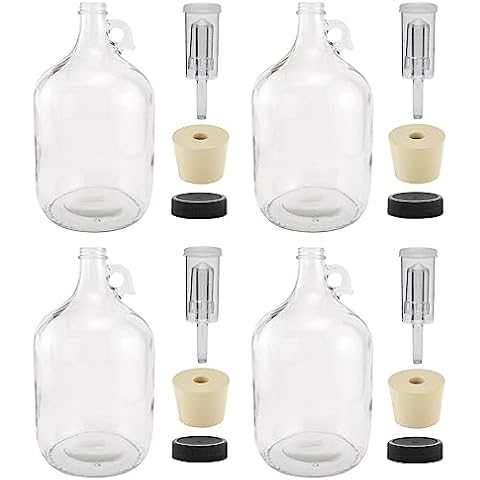 North Mountain Supply - W5CTCL-BKP 750ml Clear Glass Bordeaux Wine Bottle Flat-bottomed Screw-Top Finish - with 28mm Black Plastic Lids - Case of 12