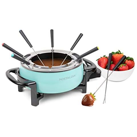 Dash 3 qt. Deluxe Fondue Maker Set Nonstick Electric Kitchen Appliance  1500W New