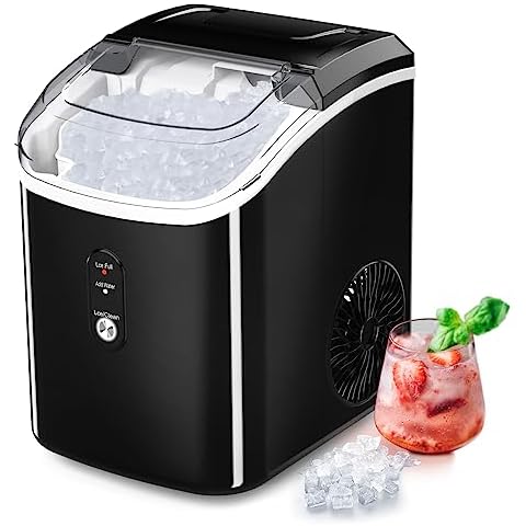R.W.FLAME Nugget Ice Maker Countertop, Portable Pebble/Pellet Ice Maker  Machine with Auto Self-Cleaning,11000Pcs/35Lbs/24Hrs, Ice Scoop and  Basket,Stainless Steel Ice Machine for Home Office Bar Party - Yahoo  Shopping