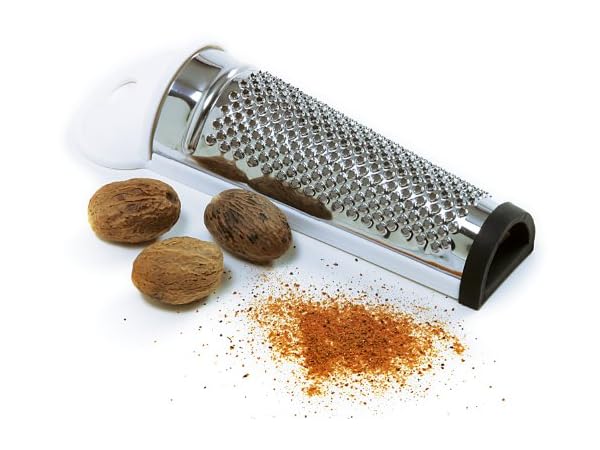 HIC 8.5 Stainless Steel Handy Grater Zester - Grates Hard & Soft Cheeses, Ginger, Chocolate, Citrus 1 Pack