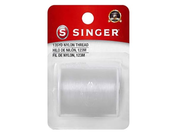 T70#69 Bonded Nylon Sewing Thread - 1500 Yard Spool -(White+Black)2PCS