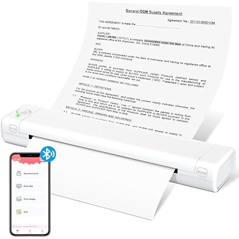Odaro Thermal Printer Paper 8.5 x 11 US Letter Size Paper, Multipurpose  Office White Paper - 200 sheets, Compatible with M08F, MT800, MT800Q And  Other