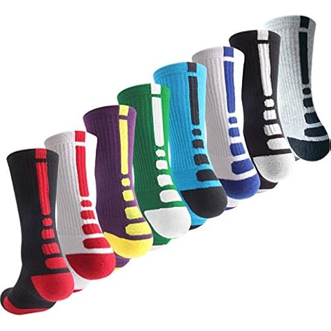 3 Pairs Basketball Socks for Boys and Girls,Athletic Running Breathable Youth Sports Basketball Socks Gifts for Kids 6-14