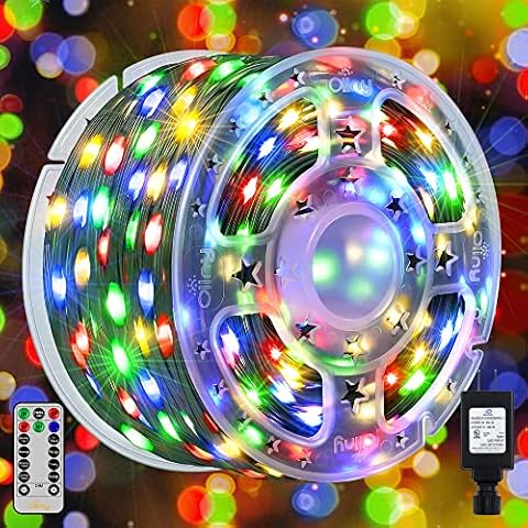 Ollny Christmas Lights, 131ft 400 LED Color Changing Christmas Tree Lights with 11 Modes Remote Control, Waterproof Outdoor Christmas Lights for Outsi