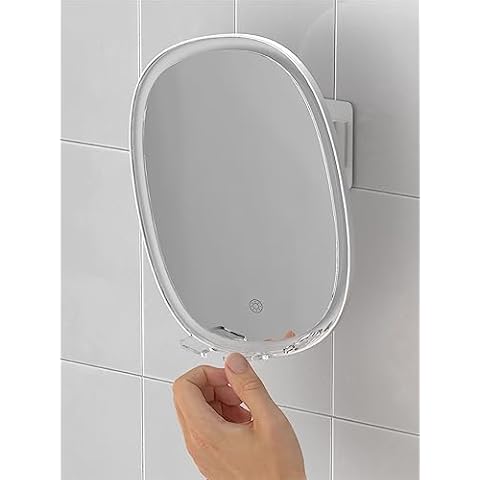 HONEYBULL Shower Mirror Fogless for Shaving - (Medium 6x8in) Flat