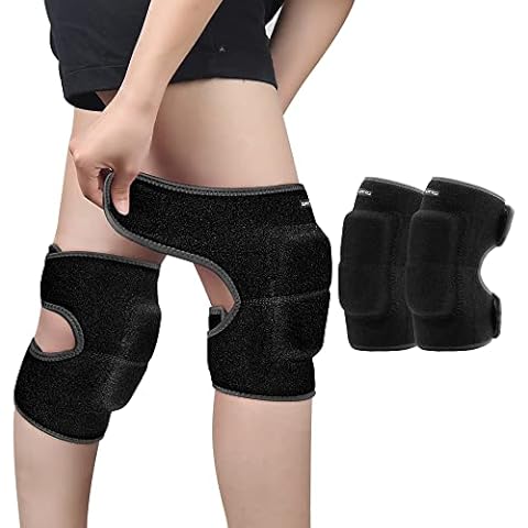 Knee Pad Protective Sleeve Volleyball Gardening Cleaning Basketball Dancing  Stable Outdoor Work Adjustable Knee Joint Pad Knee Brace XL 