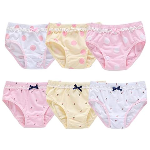 Synpos Little Girl Underwear Toddler Panties Big Kids Undies Soft