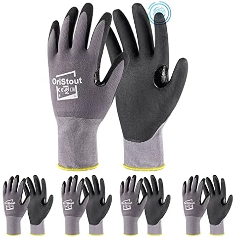 OriStout Winter Work gloves Bulk Pack for Men and Women, 3 Pairs,  Touchscreen, Waterproof Fishing gloves for cold Weather, Thermal Insula