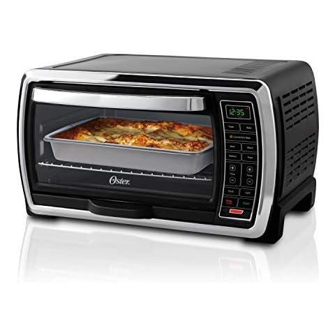 TL1-AC25CZA(BS) Toshiba Digital Toaster Oven With Double Infrared Heating  And Speedy Convection, Larger 6-Slice/12-Inch Capacity, 1700W, 10 Func