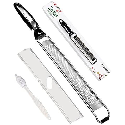 Ourokhome Rotary Cheese Grater Shredder and Kitchen Dough Bench Scraper  Knife, with Vegetable Peeler and Cleaning Brush