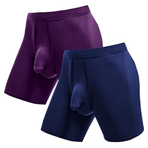 Ouruikia Men's Thermal Underwear Pants Modal Long Johns Tagless