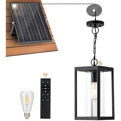 Outdoor Pendant Lights with Remote Control