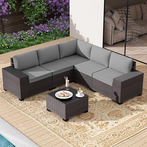 Outdoor Sectional Cushions with Backrest