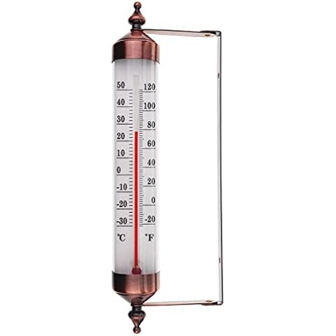 4.5inch clear bimetal outdoor window thermometer