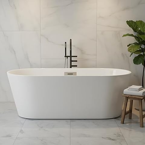 Overflow Drain Freestanding Bathtubs
