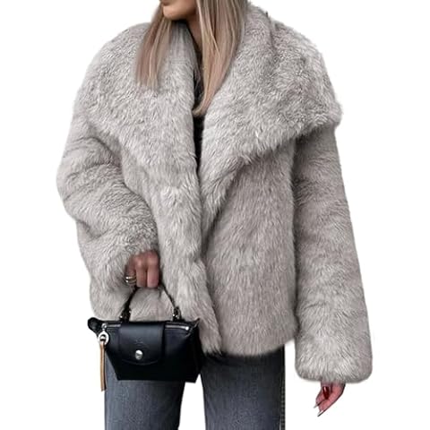 Oversized Faux Fur Jackets for Women