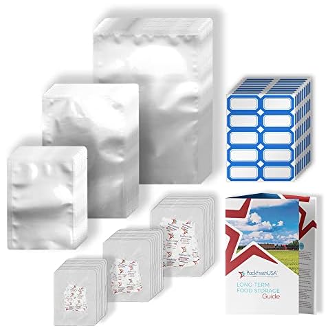 Gallon 7 Mil Premium Century Mylar Bags with Oxygen Absorbers