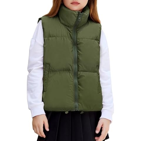 Padded Outerwear Vests for Girls
