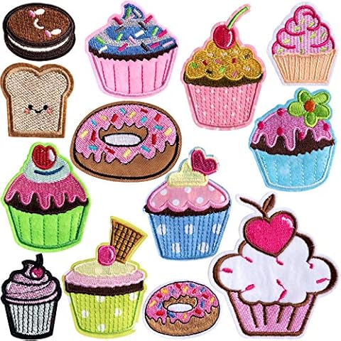  HeyaZea 40pcs Cute Girls Iron On Patches Embroidered