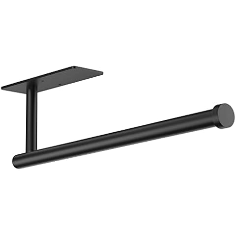 Swaitee Paper Towel Holder Countertop, Stand with Ratchet Black