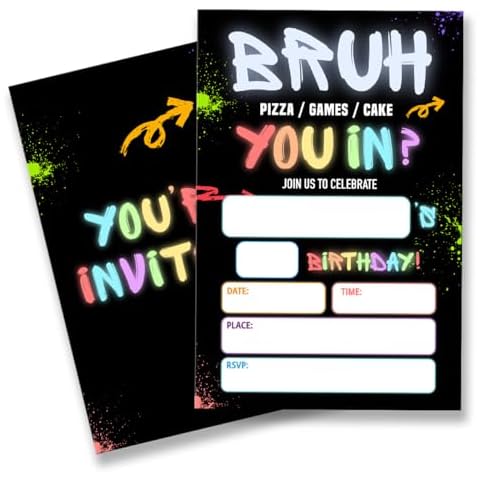 Party Invitations for Boys