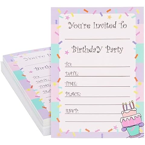 Party Invitations for Girls