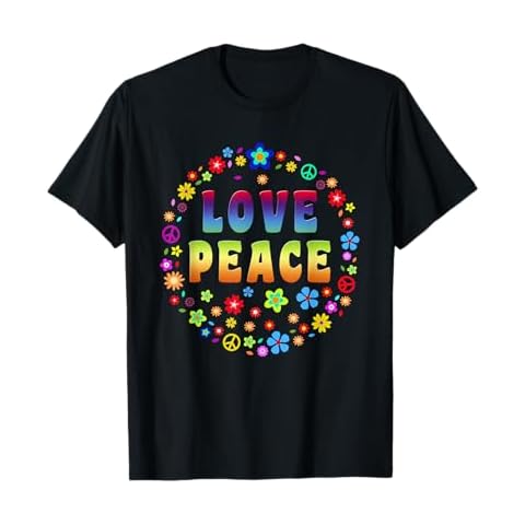 Peace Sign Love T Shirt thumbnail