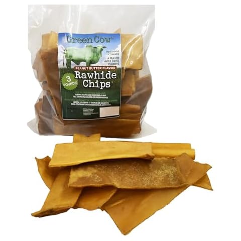 Peanut Butter Dog Rawhide Chips