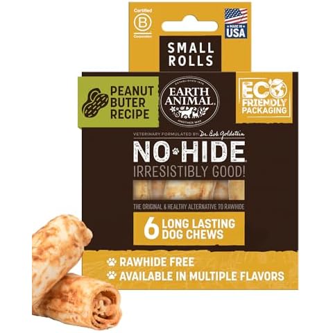 Peanut Butter Dog Rawhide Rolls