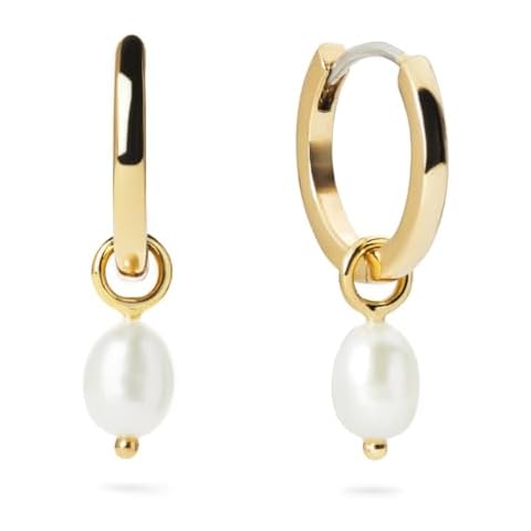 Pearl Hoop Earrings for Girls