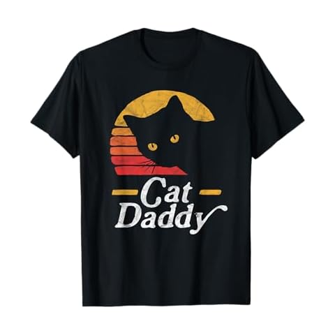 Pet Mom & Dad Retro Cat Tees thumbnail