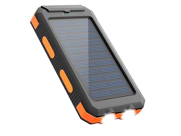 QiSa Solar Charger 38800Mah Solar Power Bank with Dual 5V3.1A Outputs 10W  Qi Wireless Charger Waterproof