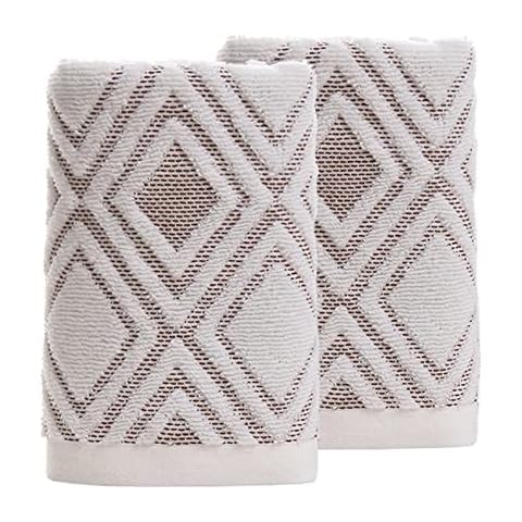 Emyyr Hand Towels for Bathroom - Kitchen - Set of 2 -%100 Cotton