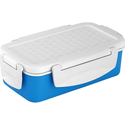 Pinnacle Thermoware Insulated Leak Proof Thermal Lunch Container with Heat Release Valve, Set of 2 Blue