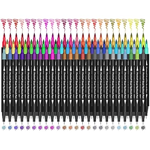 Piochoo Peranment Markers,24 Colored Pens Markers,Assorted Colored Markers  Set for Kids Adult Coloring Drawing Writing and Note Taking Kids Artists